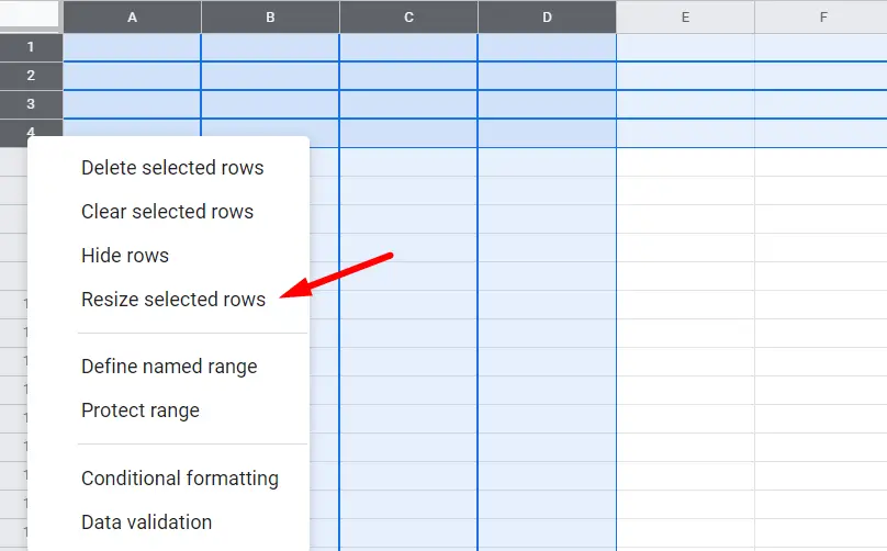 How To Make All Cells The Same Size In Google Sheets