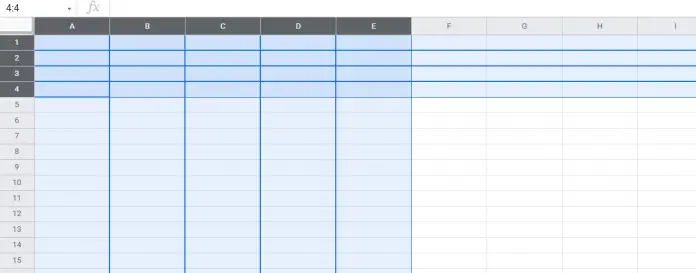 How to set all cells in Google Sheets to be the same size | Splaitor