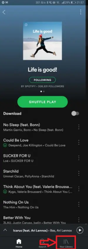 how to download songs on spotify for offline