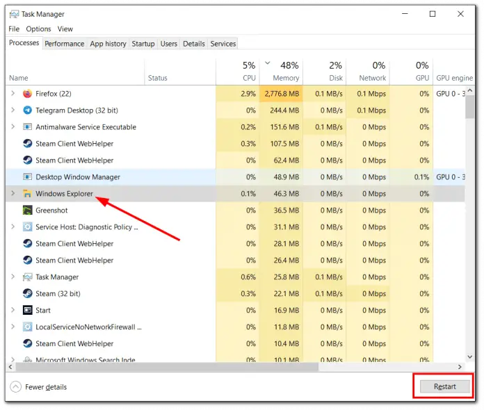 How to fix Windows 10 frozen start menu Splaitor