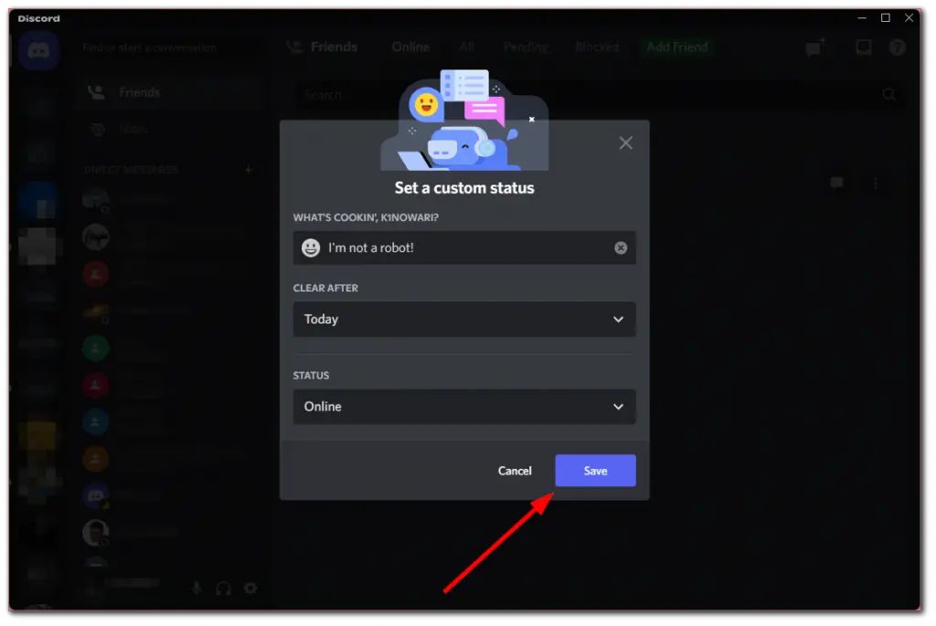 How to edit your status in Discord Splaitor