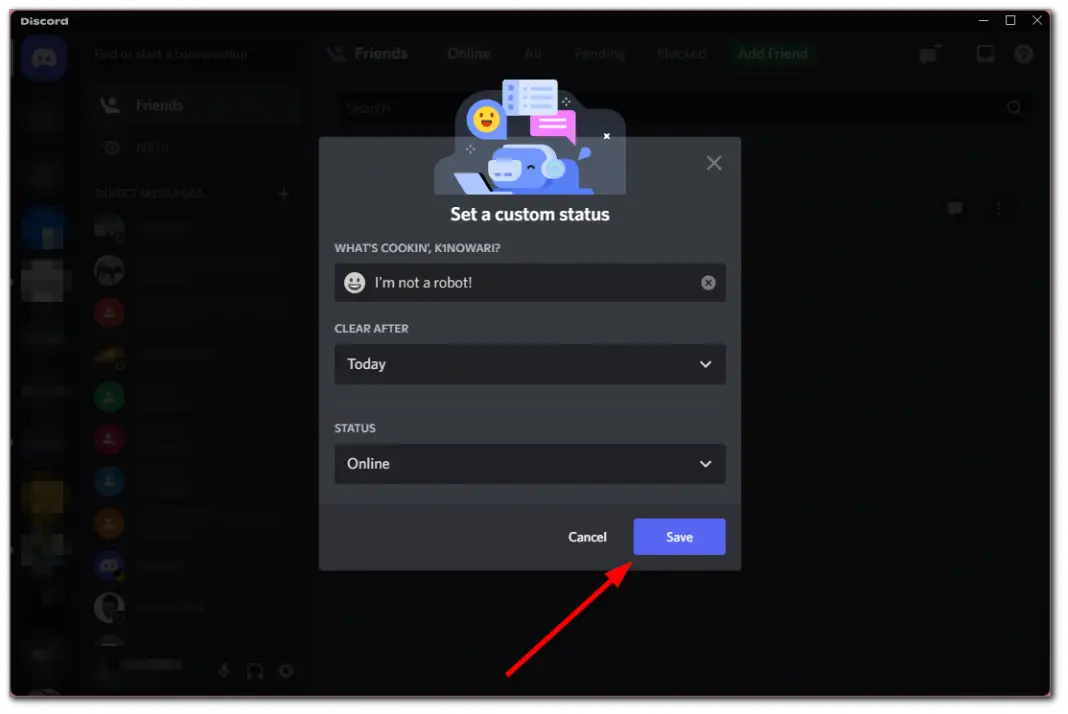 How to edit your status in Discord Splaitor