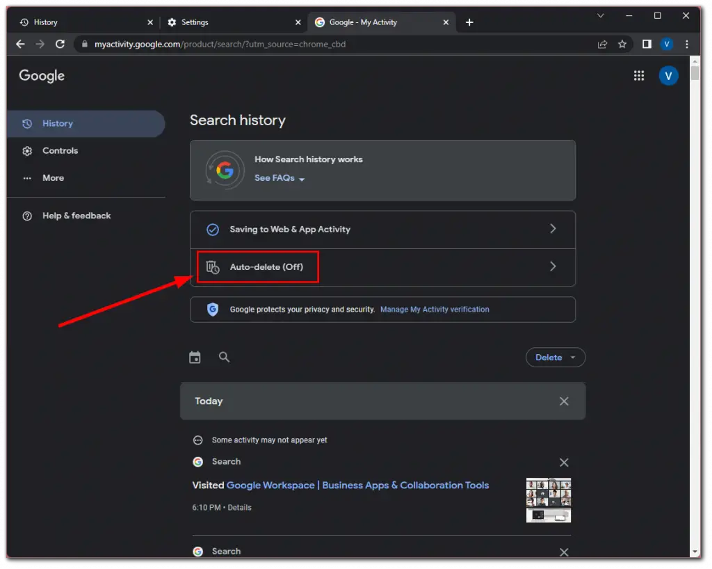 How to turn off history deletion in Google Chrome Splaitor