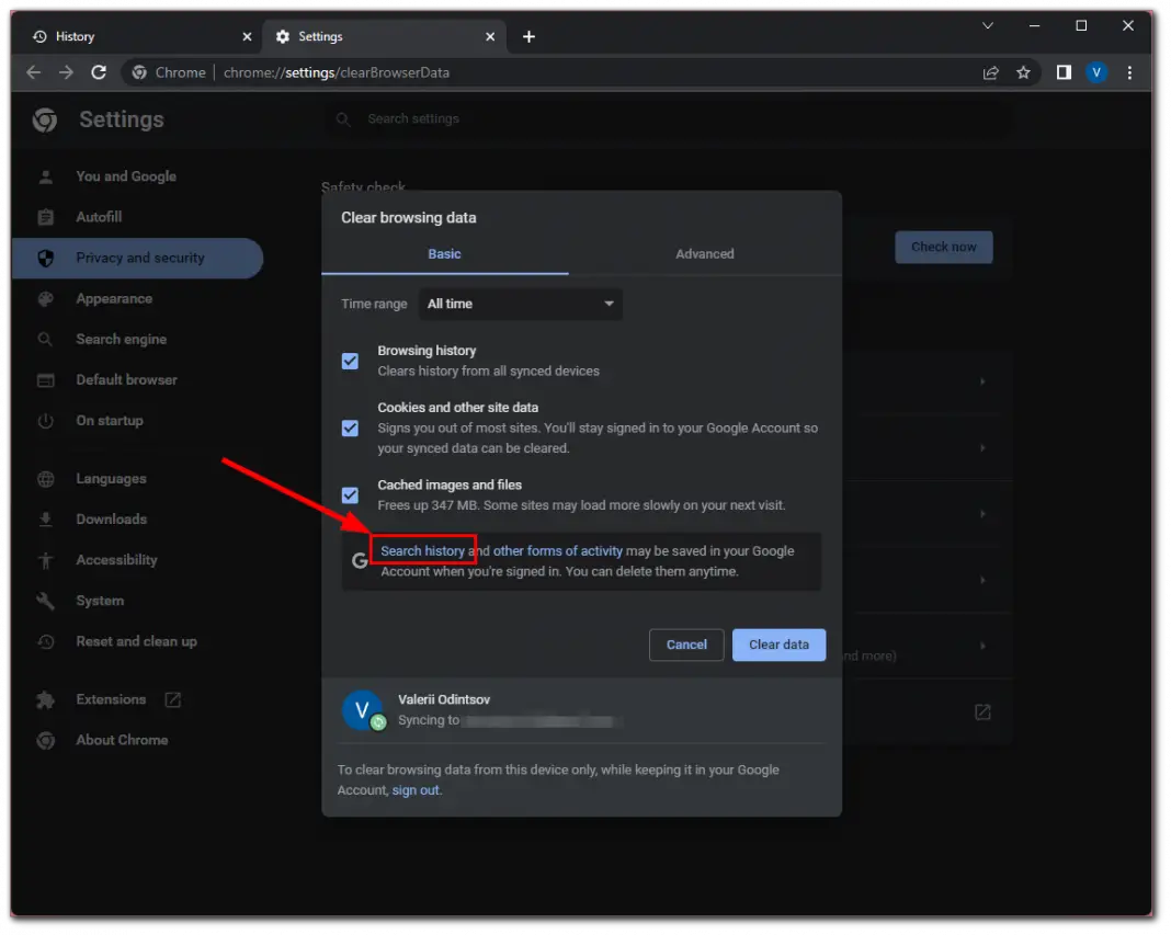 How to turn off history deletion in Google Chrome Splaitor