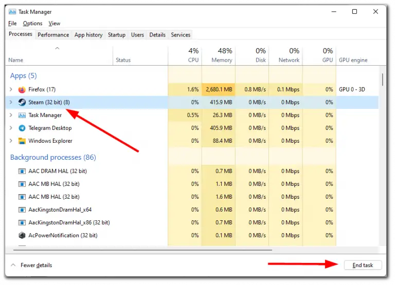 How to fix steam cloud error in windows splaitor