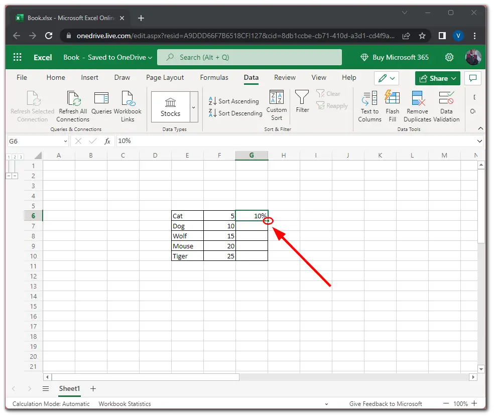 Using the Fill Handle in Microsoft Excel | Splaitor