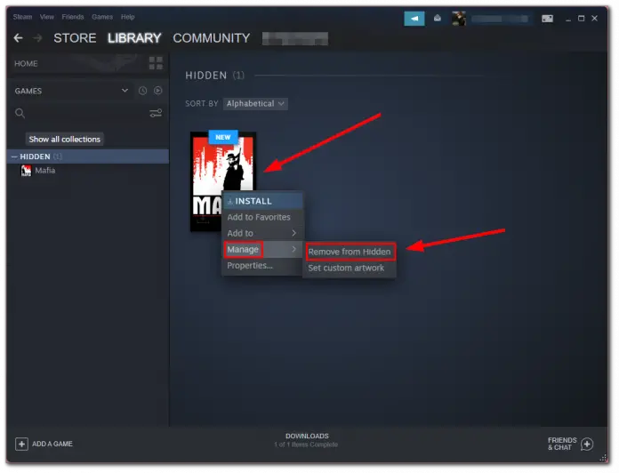 How to see hidden games on Steam Splaitor