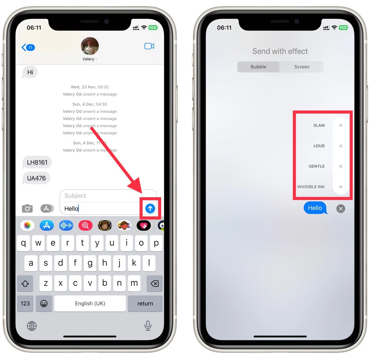 How to use invisible ink in iMessage on iPhone | Splaitor